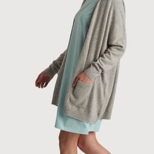 Grey cashmere kit & ace travel on cardigan